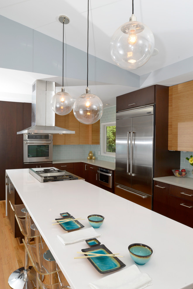 Carderock Springs Kitchen with addition Contemporary Kitchen DC