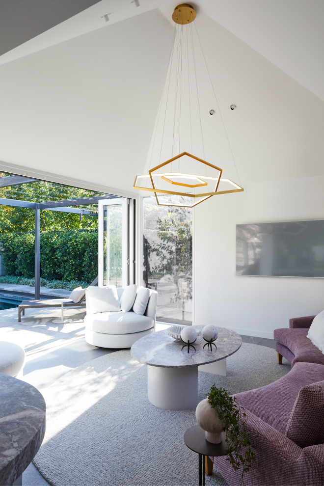 Luxury Pool House - Living Room - Melbourne - by Lewisham Interiors ...