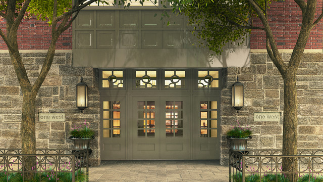 One West contemporain-entree