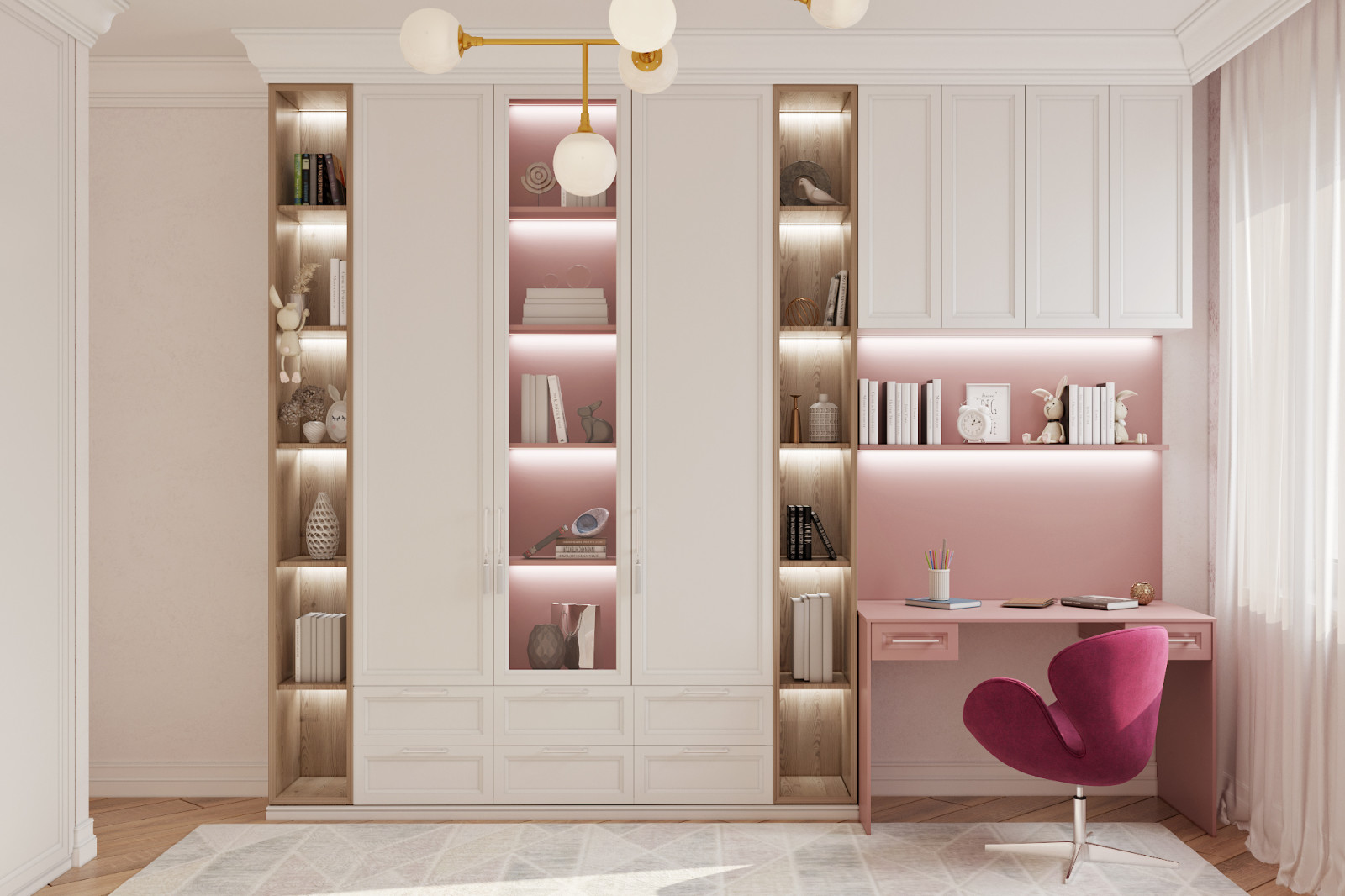 Дизайн - проект двухкомнатной квартиры 60 кв.м. г. Москва.