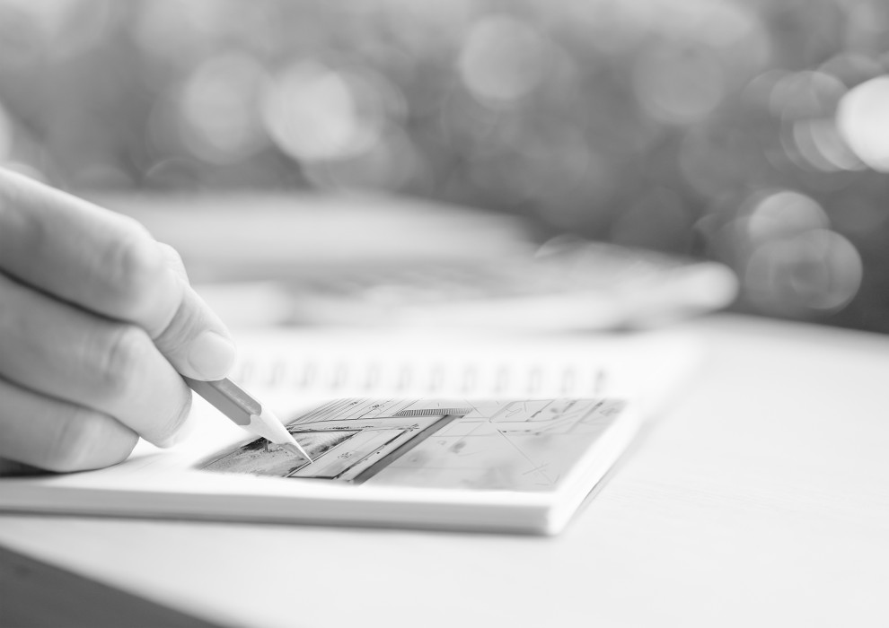 Back Garden, Newmarket, First Sketch February 2026