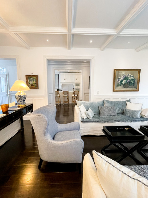 La Maison Normande transitional-living-room