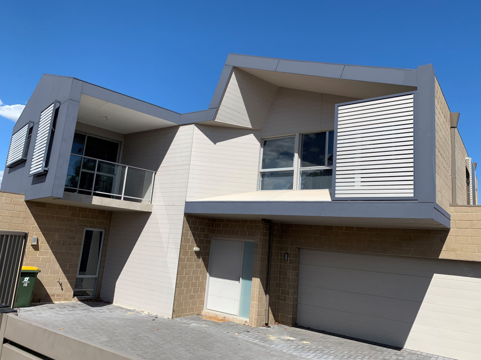 Contemporary house exterior in Perth.
