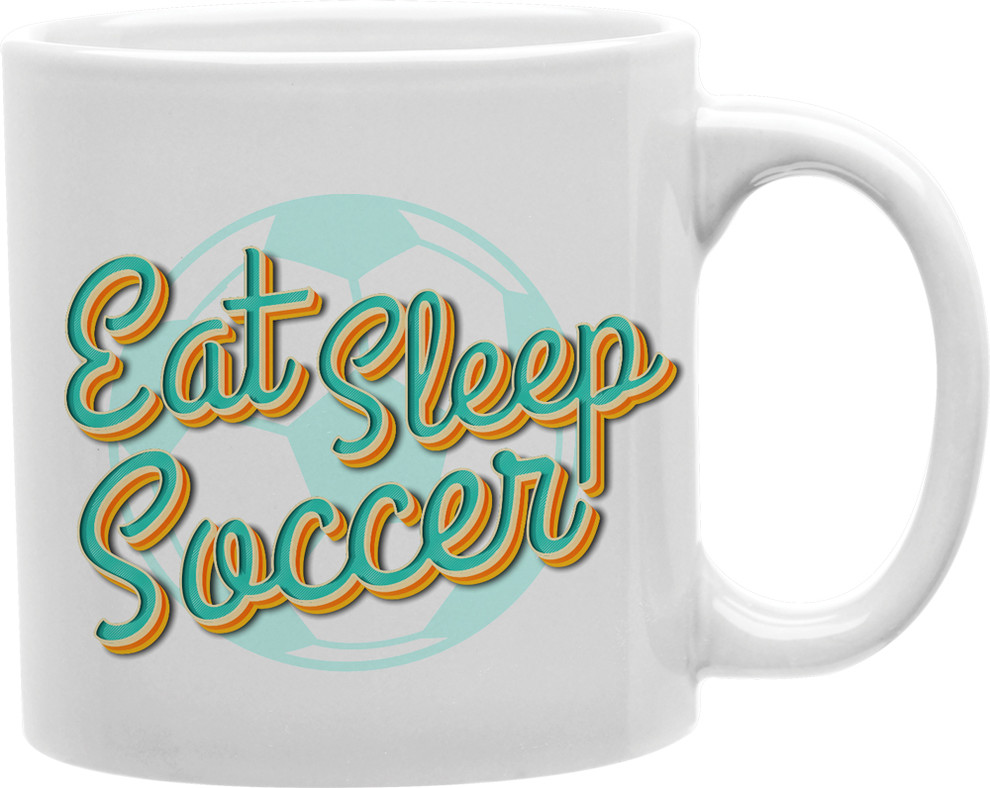 Green Eat Sleep Soccer Mug