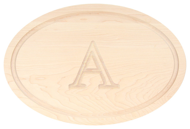 BigWood Boards Oval Maple Cutting Board, A