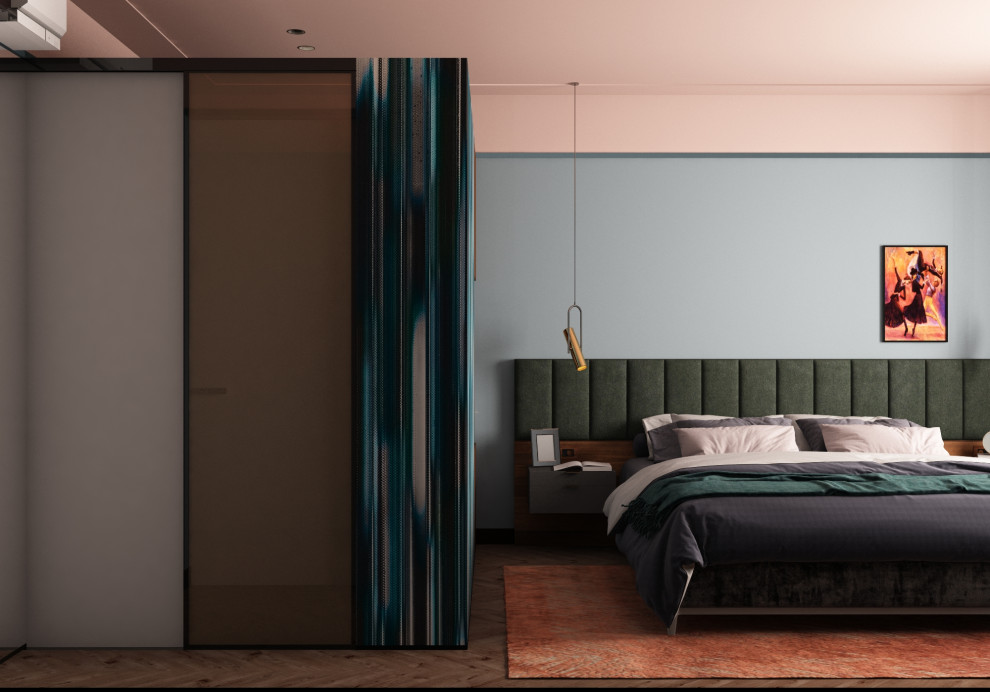 Яркий дизайн интерьера на взлётке