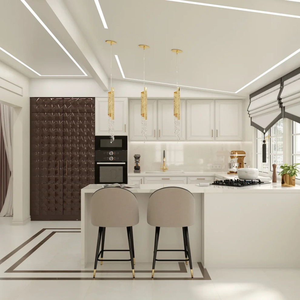 Частный дом, дизайн-проект неоклассика