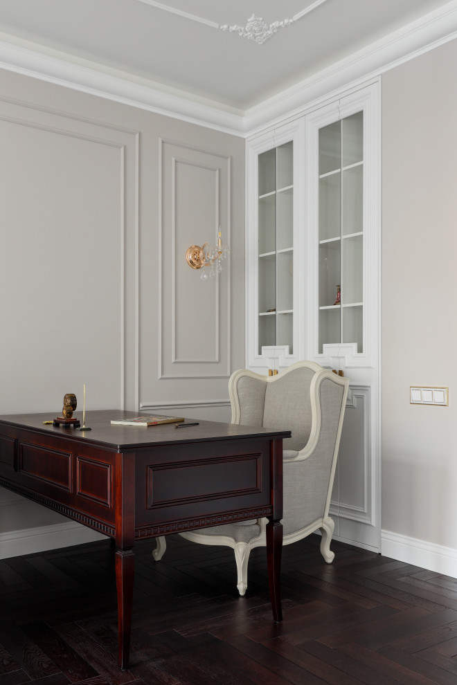 Реализованный дизайн-проект квартиры 90 кв.м.в стиле неоклассика