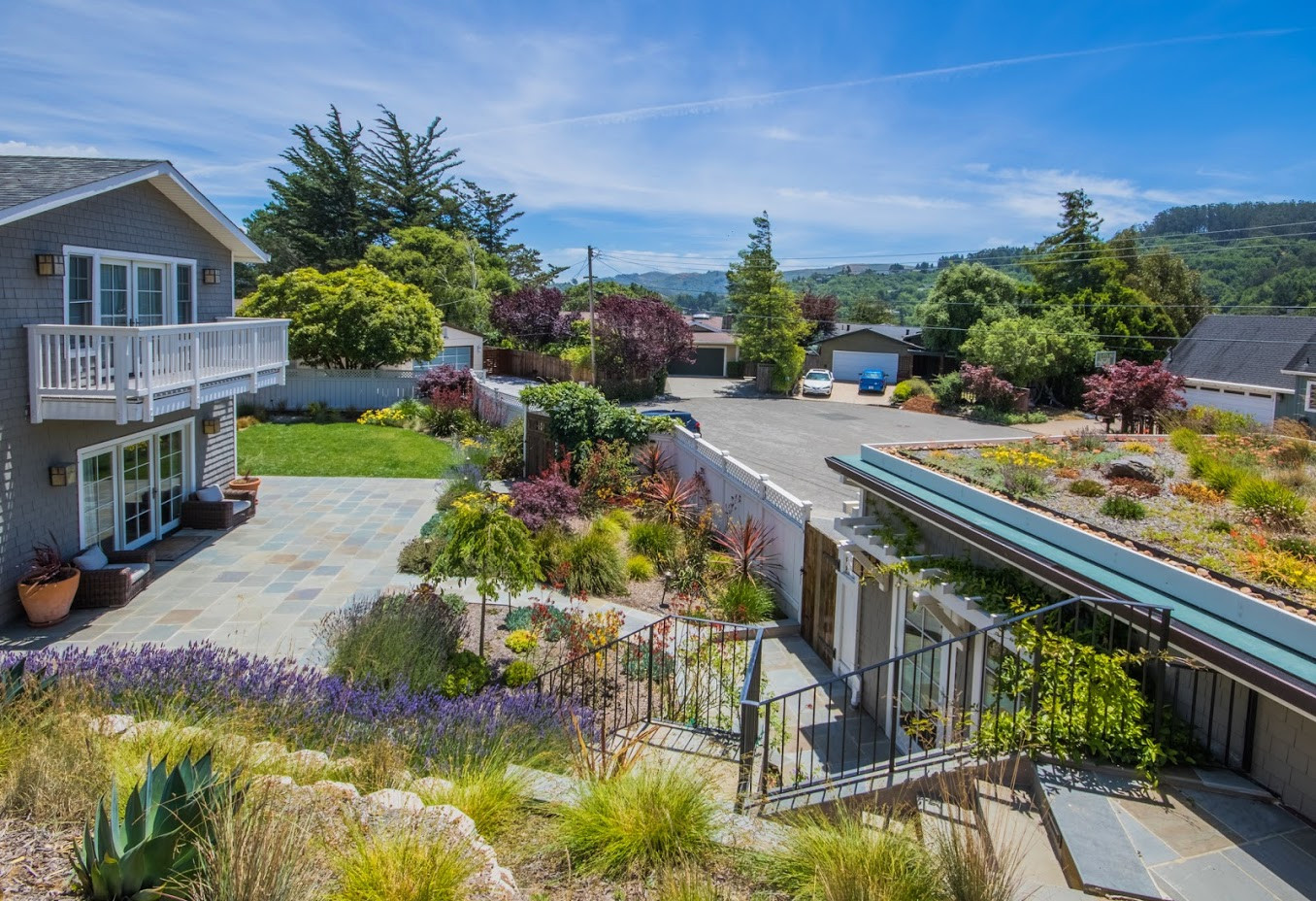 Green Roof Garage for Growing Family