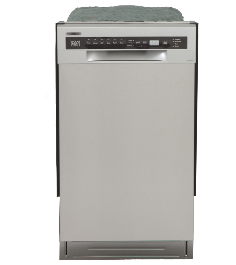 KUCHT Professional Front Control Dishwasher, Stainless Steel, 18