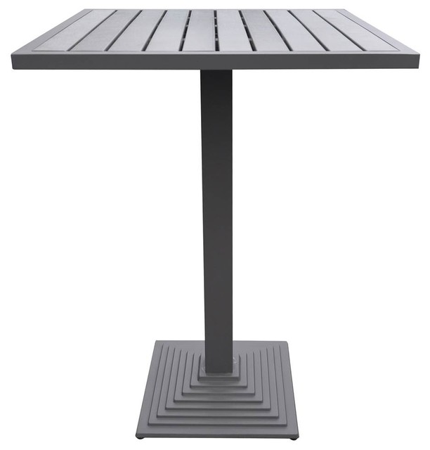 Outdoor Bar Table in Gray