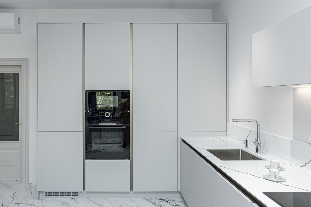 Белая кухня по последним трендам