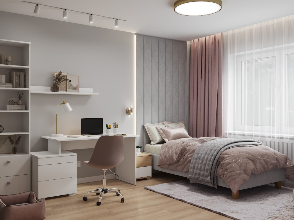 Визуализация дизайн-проекта квартиры 95 м кв, для пары с ребенком