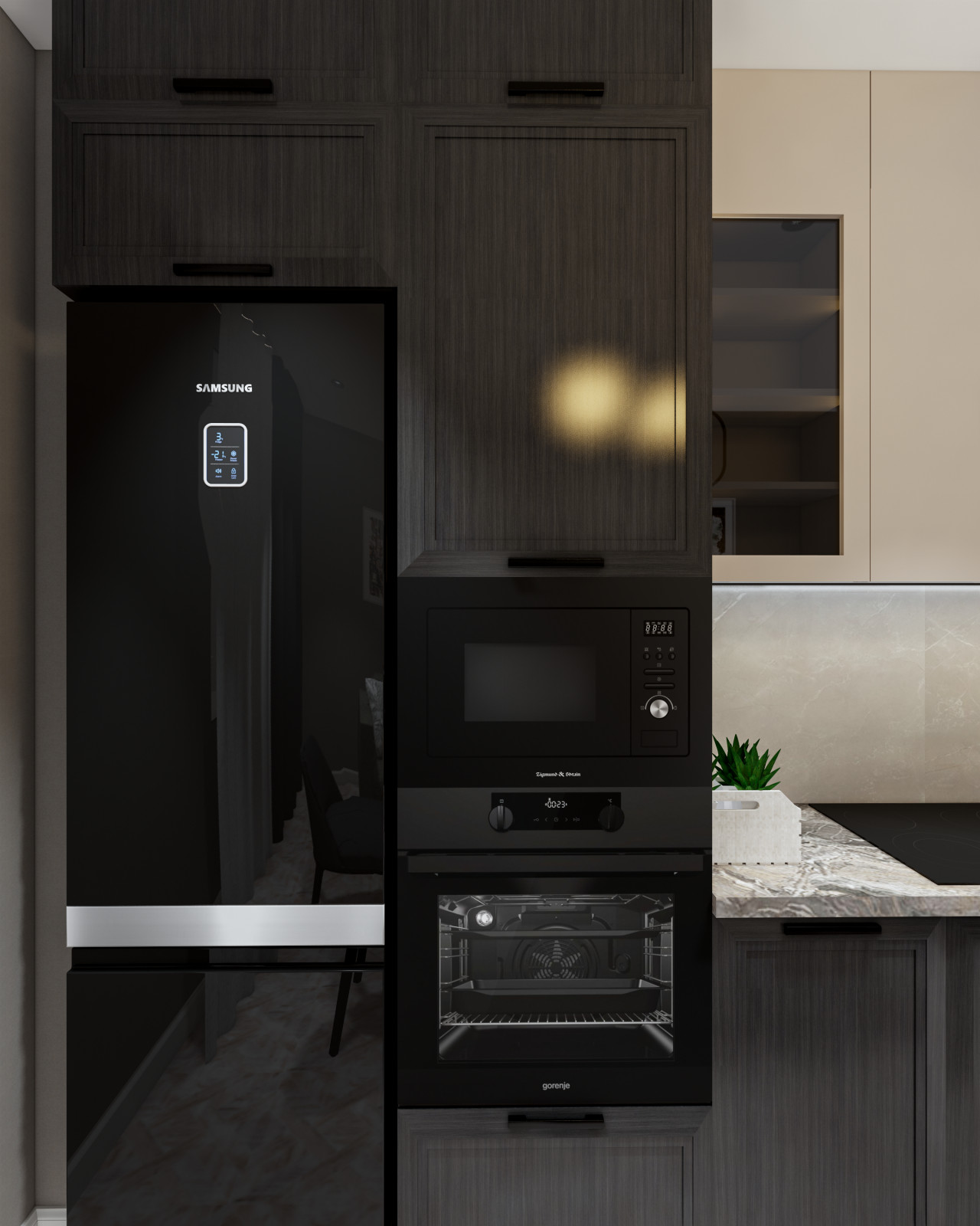 Современная кухня с мужским характером и любовью к классике