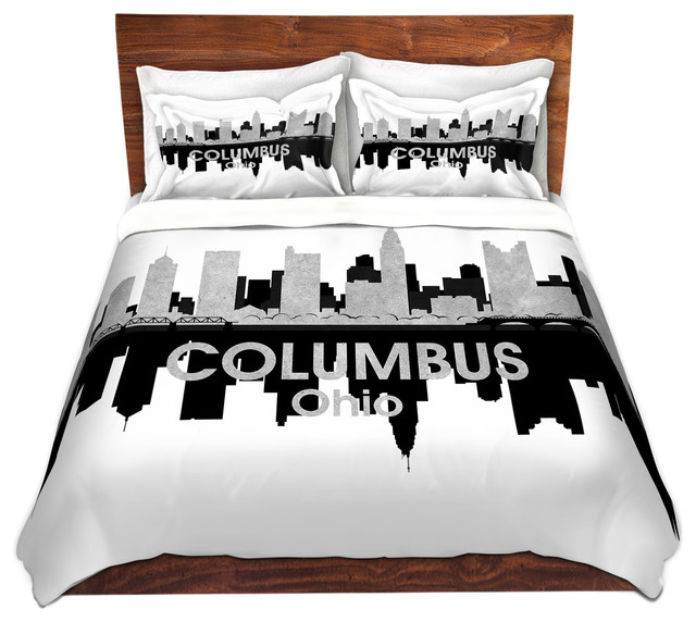 City Iv Columbus Ohio Microfiber Duvet Cover Contemporary