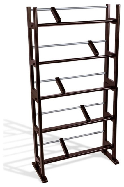 Atlantic Element 41" Adjustable Dividing Media Storage Rack in Espresso ...