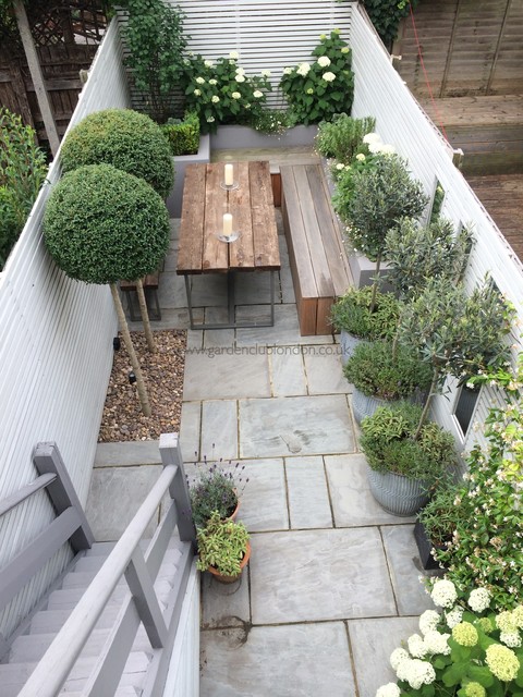Slim Rear Garden modern-landscape