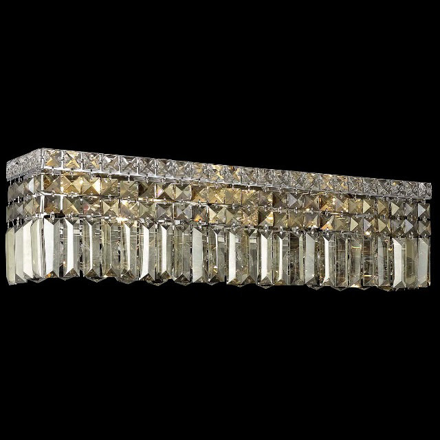 Elegant Lighting 2032w26c Gt Maxime 6 Light Crystal Vanity Maxime 6 Light Crystal Vanity