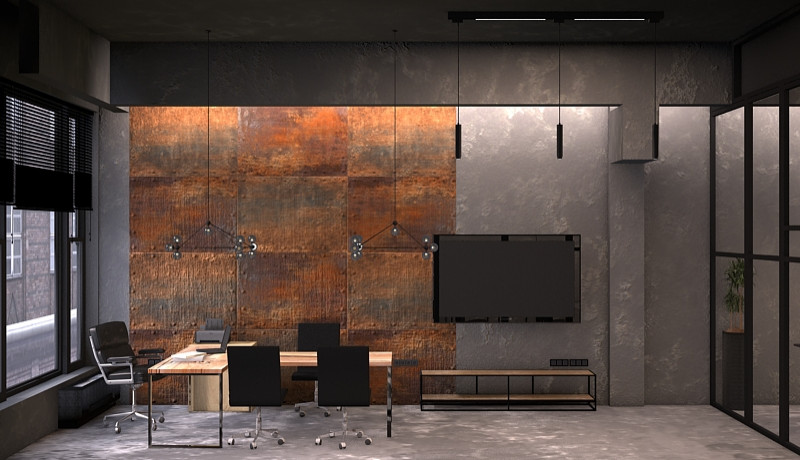 Дизайн интерьера для офиса Агентства в БЦ Суперметалл