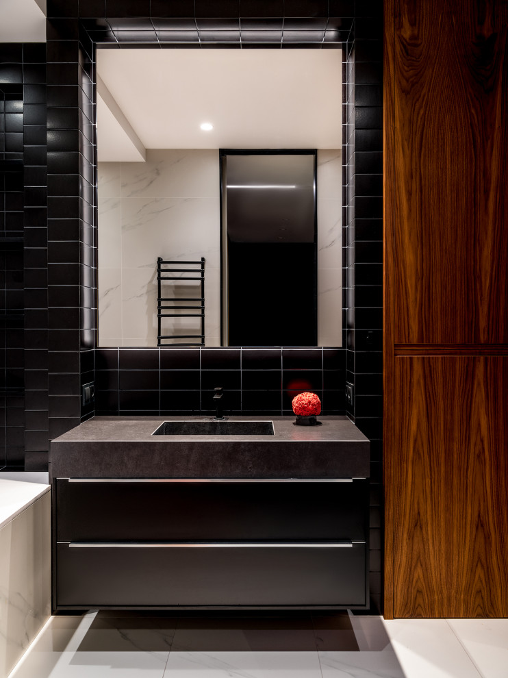 Интерьер санузла в частной квартире от Анны Яровиковой