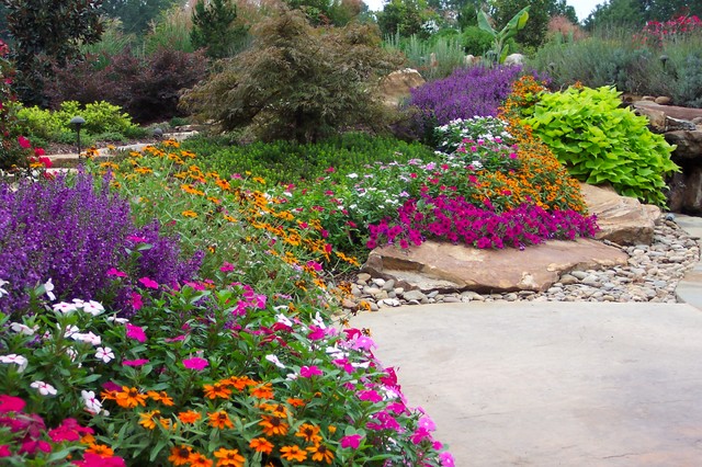 Flower Gardens in the South american-traditional-garden