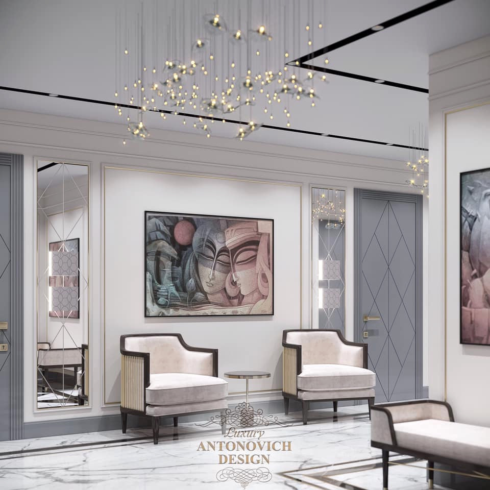 Стильный современный интерьер квартиры от дизайнеров Luxury Antonovich Design