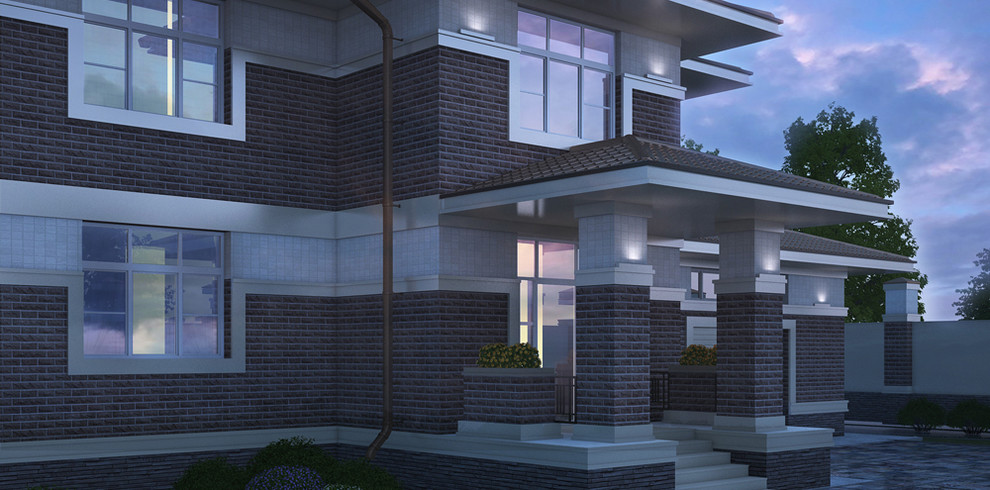 Реконструкция коттеджа в стиле Ф.Л. Райта