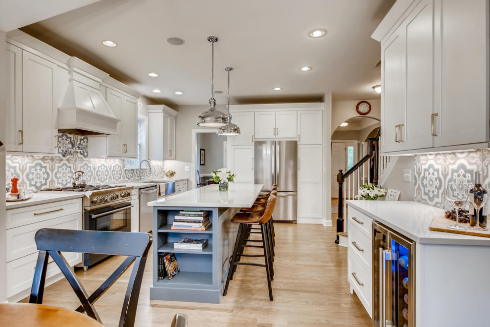 Inspiration for a transitional kitchen remodel in Denver