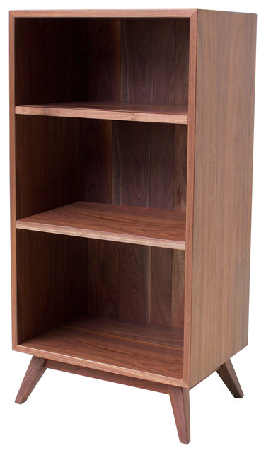 Classic Mid-Century Modern Book Shelf, Solid Walnut ...