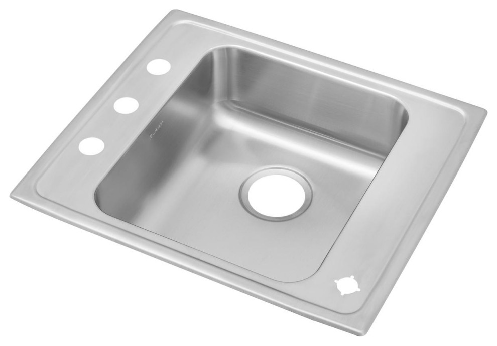 DRKAD2220554 Lustertone Classic Stainless Steel 22" Drop-in Classroom ADA Sink