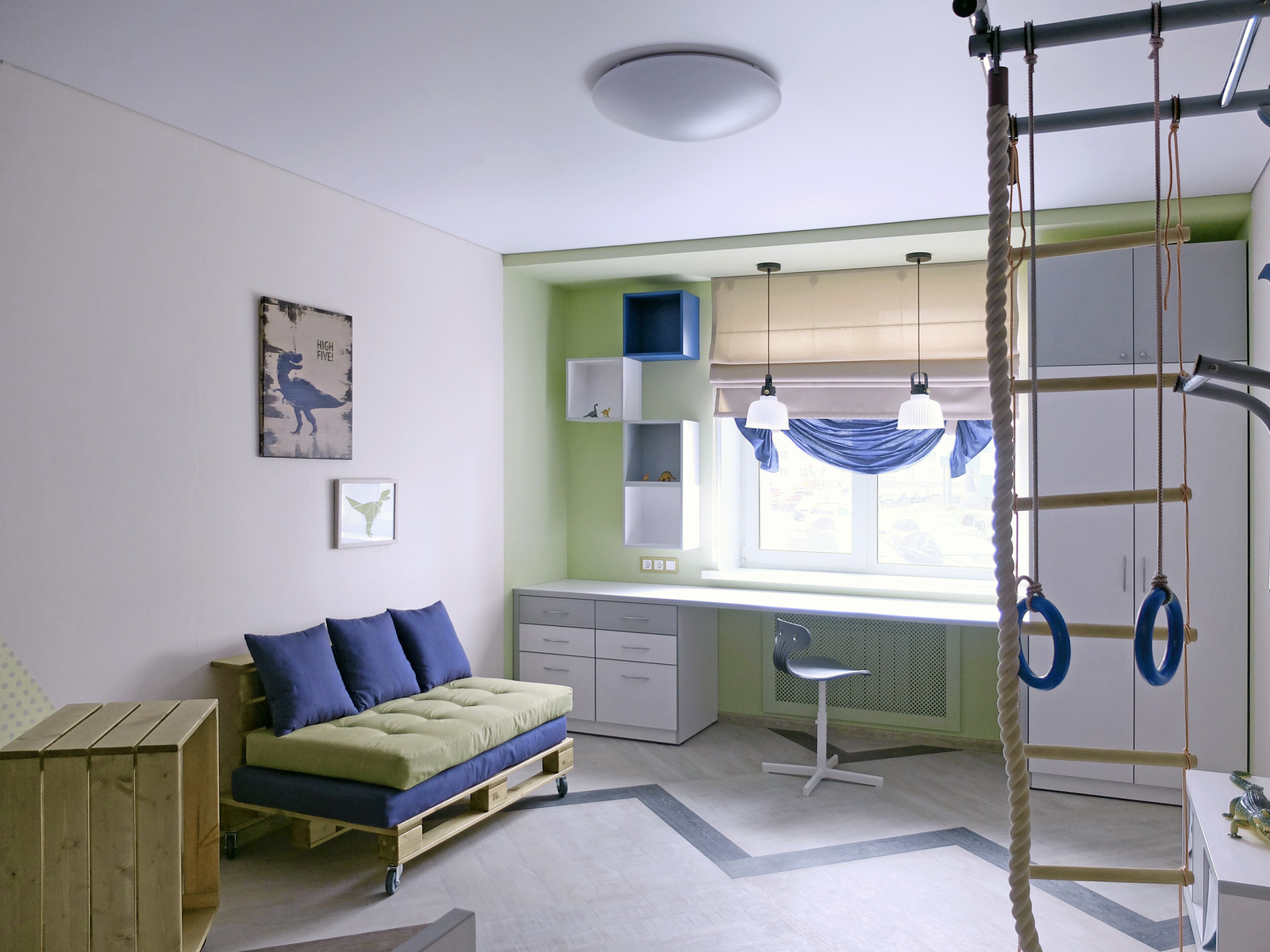 Детская комната юного исследователя для ТВ проекта "Народный ремонт".