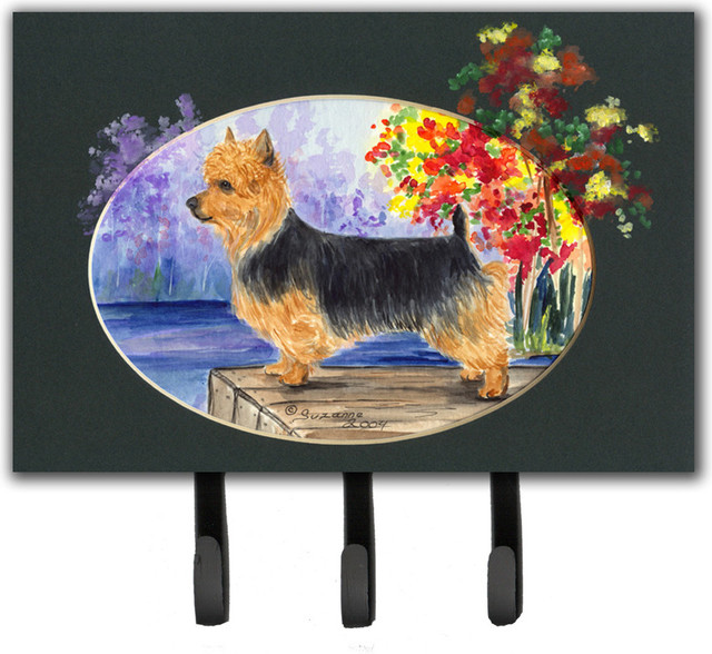 Australian Terrier Leash Holder Key Hook Contemporary Wall Hooks By The Store Houzz