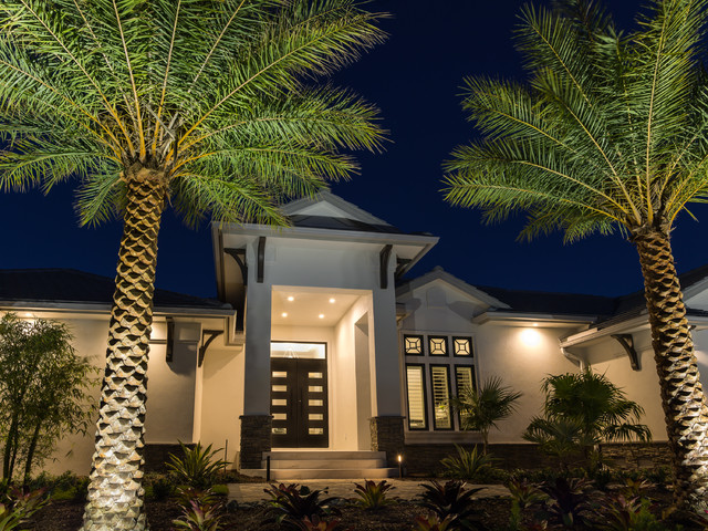 Sea Glass Marco | Award-winning Home | 1st LEED GOLD Home on Marco Island contemporary-exterior