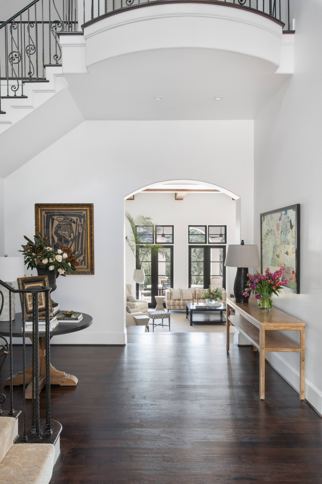Entryway - transitional entryway idea in Austin