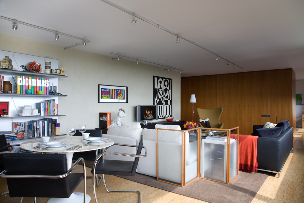 Design ideas for a contemporary living room in Baltimore.