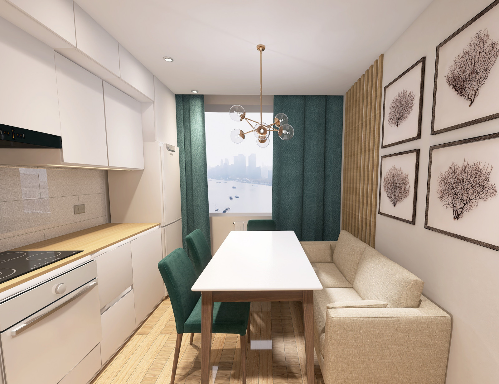 Частичный проект кухня и коридор