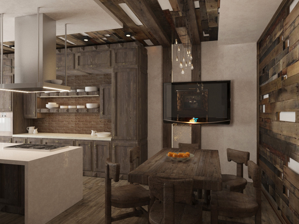 Дизайн-проект частного дома. Кухня 40 кв.м.