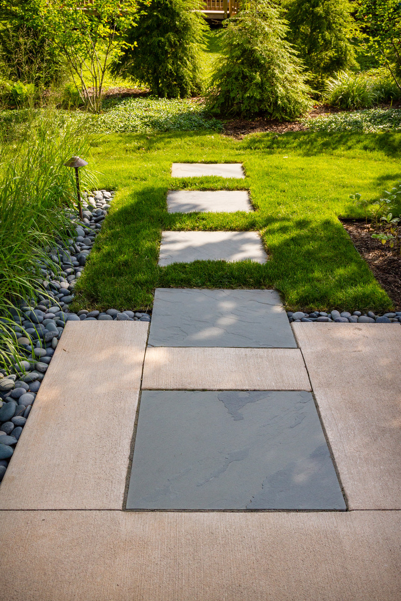 Mid-Century Vibe Concrete Patio - Bayside