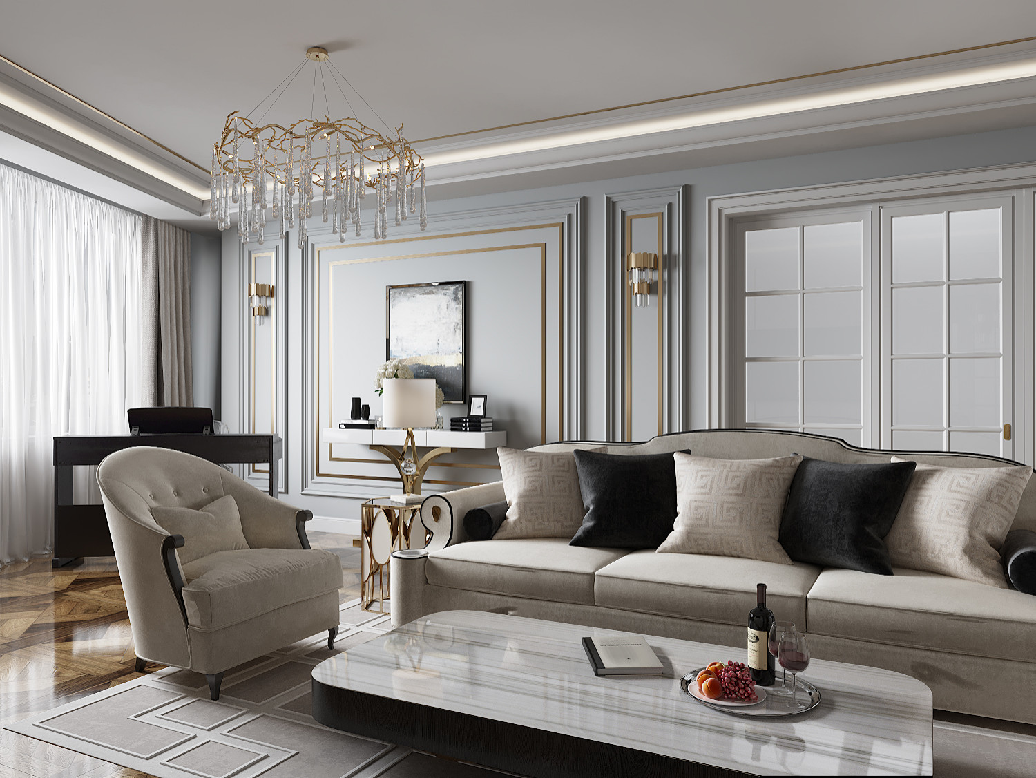 ГОСТИНАЯ в классическом стиле