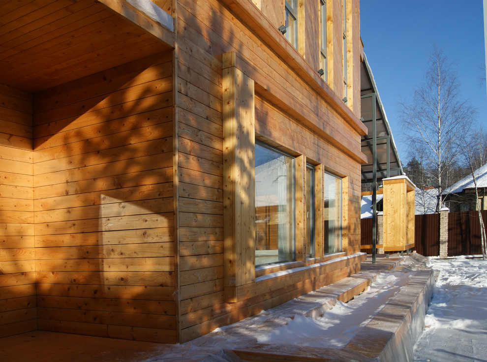 Дачный дом на основе деревянного каркаса