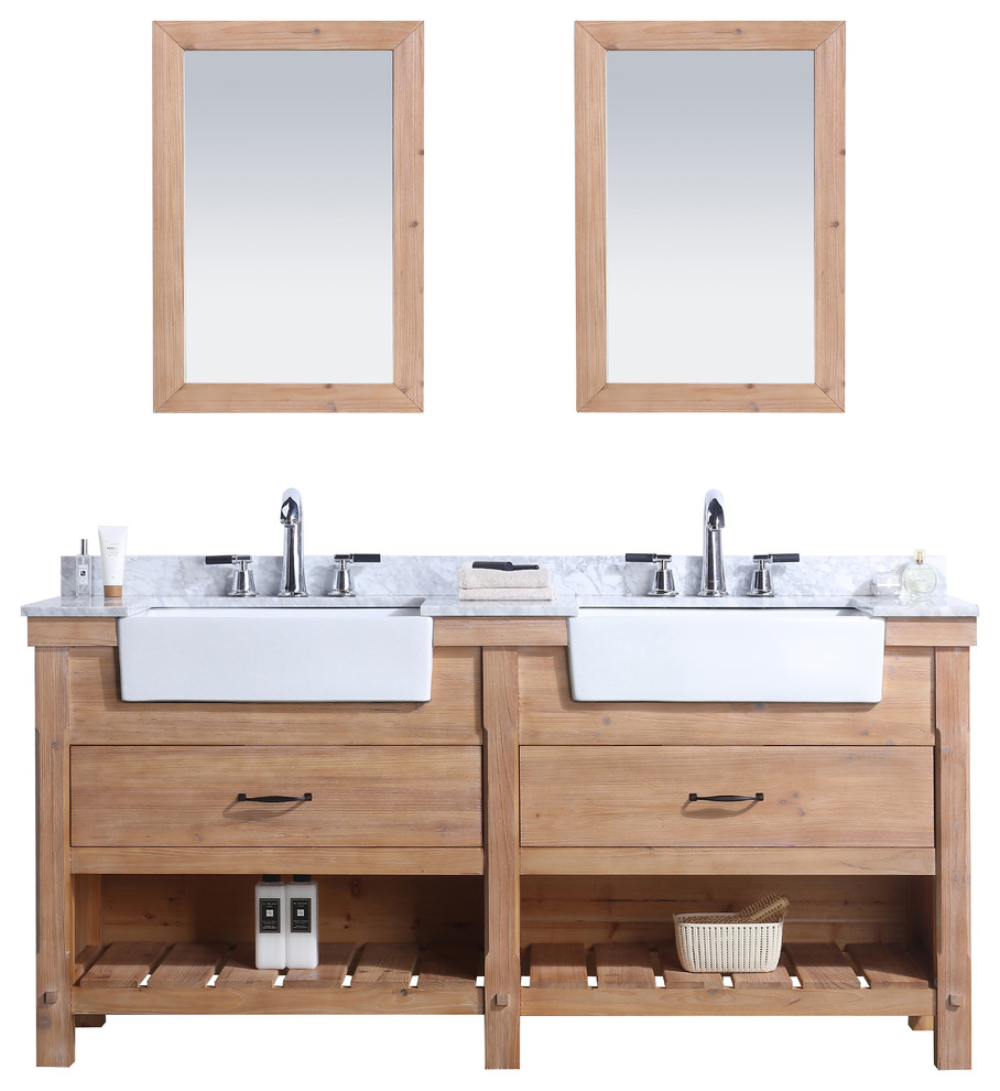 Single Vanity Cabinet in Driftwood Finish 48 in