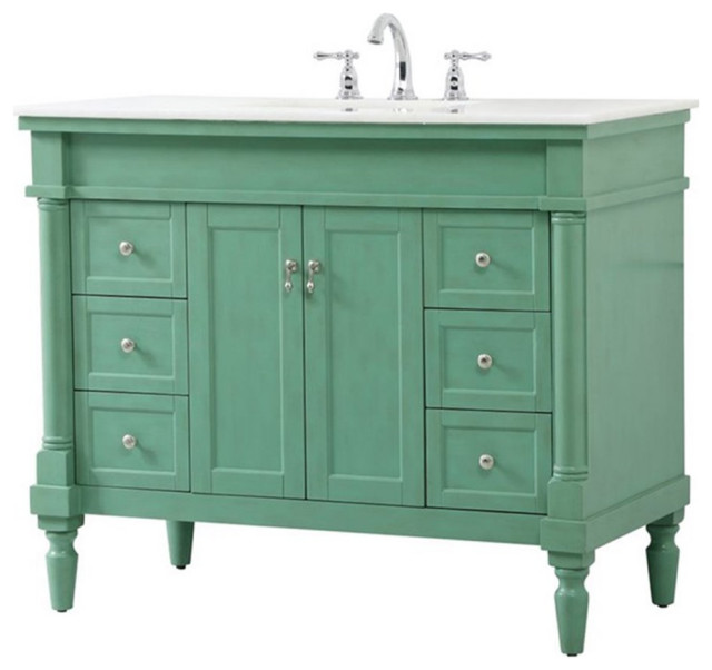 Elegant Decor Lexington 42" Solid Wood Single Bathroom Vanity in