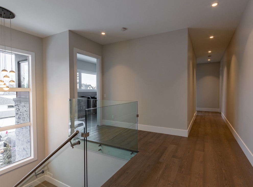 Example of a trendy home design design in Calgary