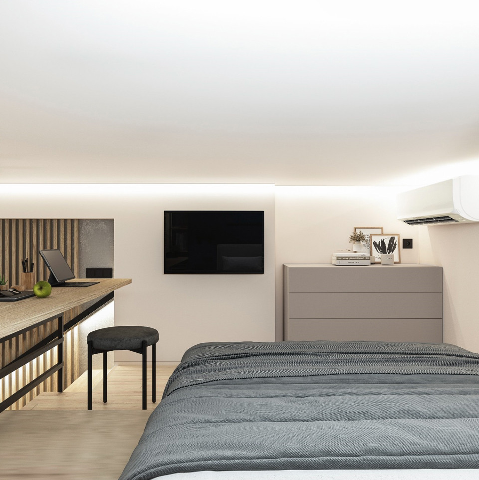 1к квартира с антресолью для молодой пары ЖК Сколково парк