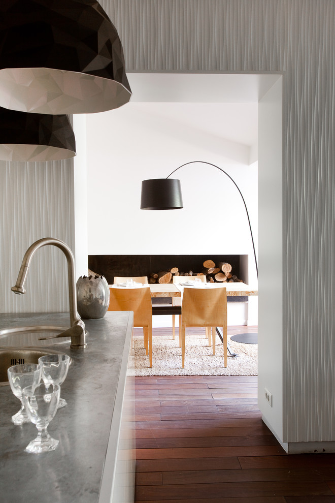 Idée de décoration pour une salle à manger nordique.
