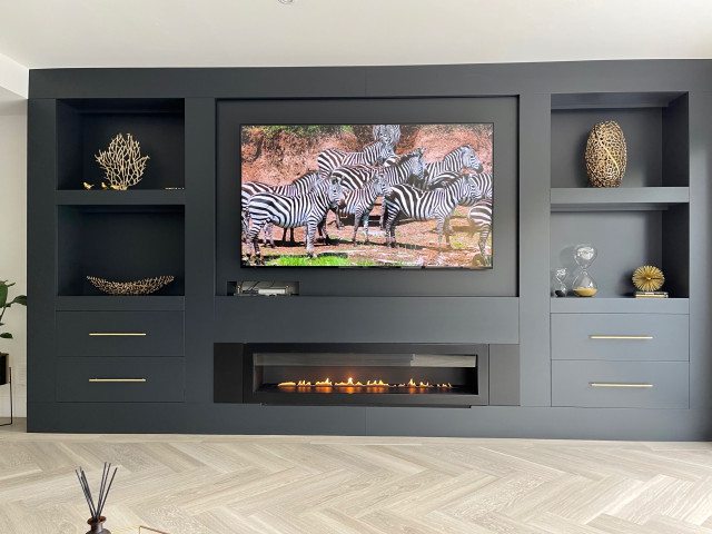 Welwyn Open Plan Living/ Dining contemporary-living-room