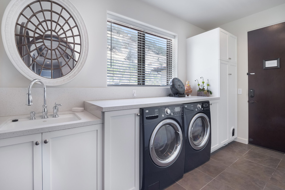Mountain Retreat Malibu - Transitional - Laundry Room - Los Angeles ...