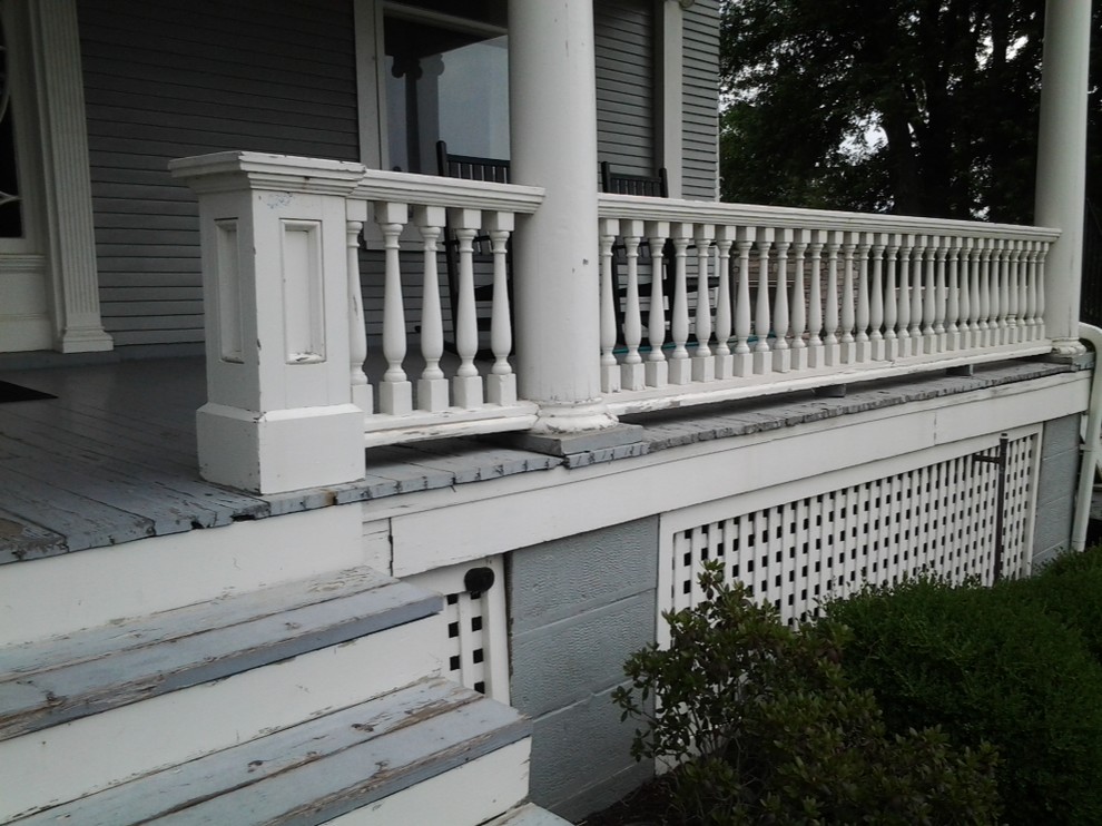 Before Restoration of Classic Style Porch