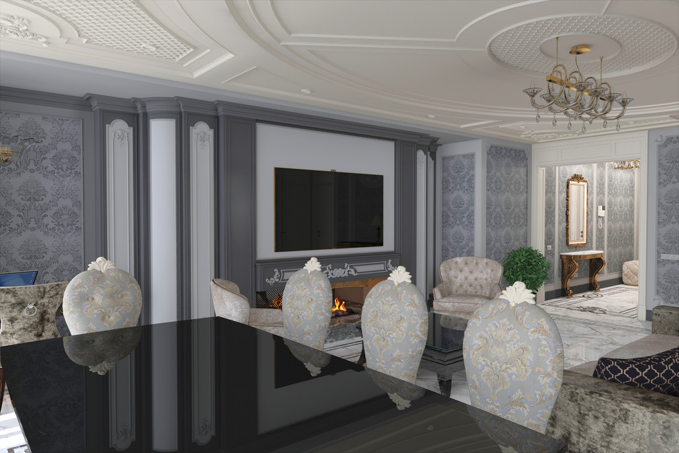 Роскошный интерьер в американском стиле