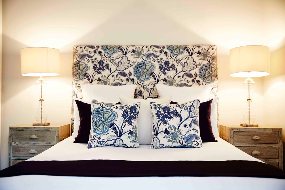 Contemporary bedroom in Sydney.